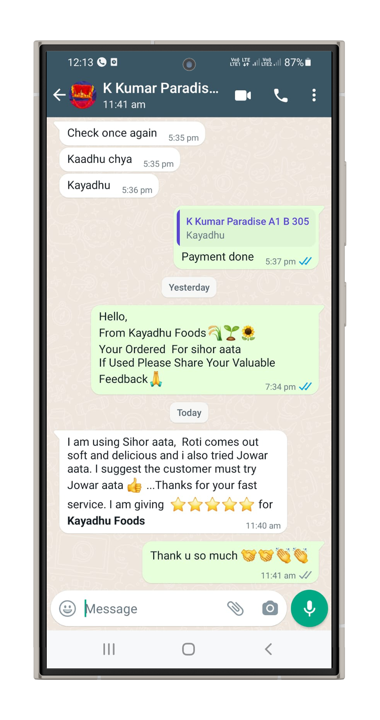 Customer Testimonial